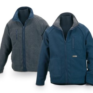 FORRO POLAR REVERSIBLE AZUL/GRIS