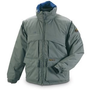 CAZADORA MENSAJERO COLOR GRIS CONVERTIBLE EN CHALECO IMPERMEABLE Y TRANSPIRABLE