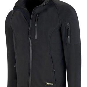 CAZADORA TIPO SOFT-SHELL NEGRA