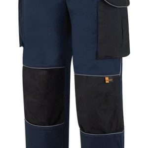 PANTALON SERIE PRO "FIRST LINE" TERGAL, AZUL MARINO/NEGRO REFUERZOS CORDURA