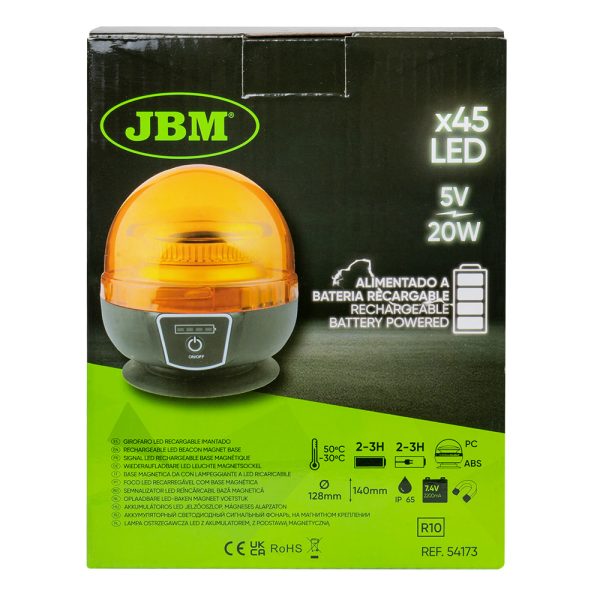 GIROFARO LED RECARGABLE IMANTADO (JBM) - Imagen 2