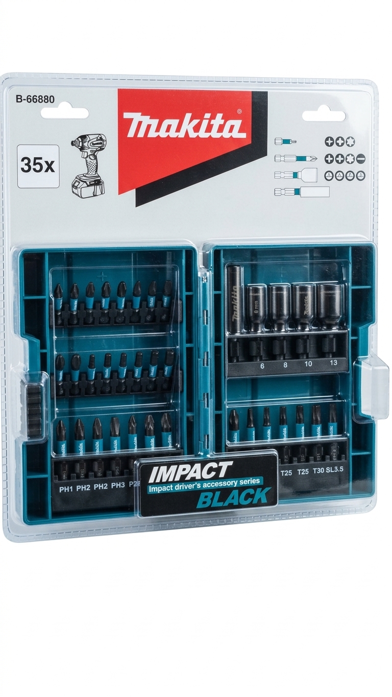 JUEGO LLAVES IMPACTO 35 PZAS BLACK